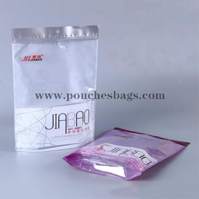 High Quality Printed Transparent Zipper Plastic Wig Packaging Bag