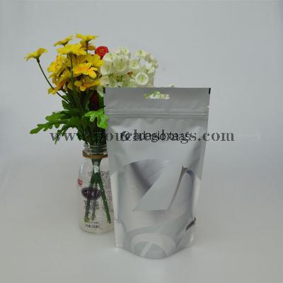 Stand up plastic bag for underwear packaging stand up pouch with zipper for cloth with hanger