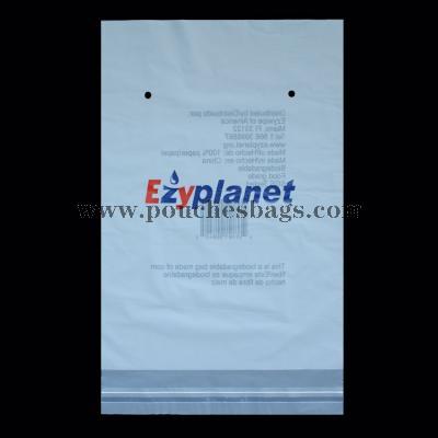 hot sale biodegradable cornstarch garment packaging zipper bag