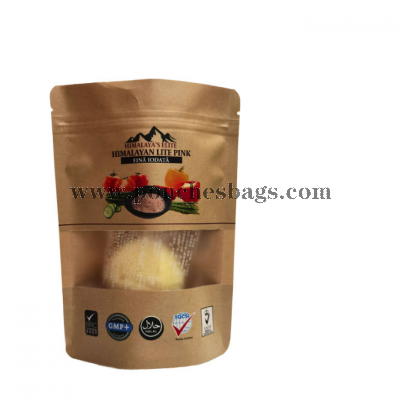 craft paper packaging zip lock bag guanzhou chinese seed premium disposable biodegradable kraft coffee tea paper bag