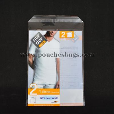 Clothing package single layer hang up bag opp hanger bag