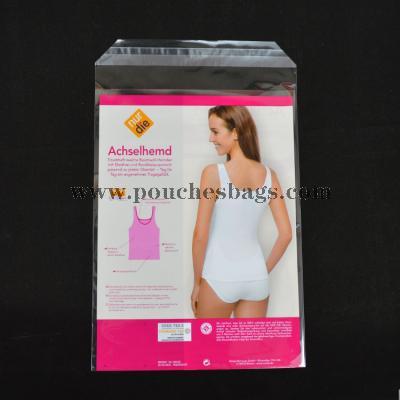 Recycled Clothing Plastic Hanger Bag Packing OPP PE Poly Bag With a Hook