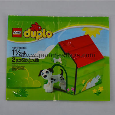 cool custom printed plastic toy packaging bags