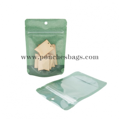 harvest green rice paper stand up pouch