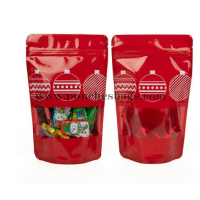 Ornaments Stand Up Zipper Pouch 