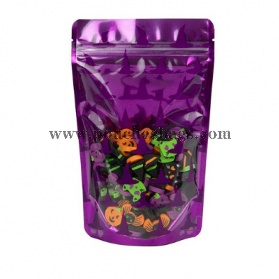 Bright Violet Stand Up Pouch with Hang Hole