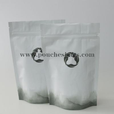 Aluminum stand up pouch with resealable ziplock