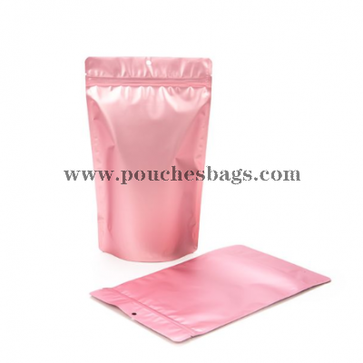 Rose Gold Metallized Stand Up Pouch w/Hang Hole