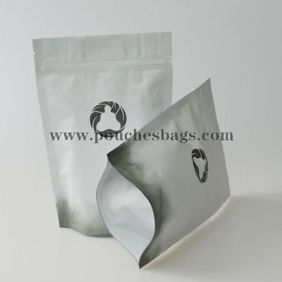 Mylar stand up pouch with ziplock