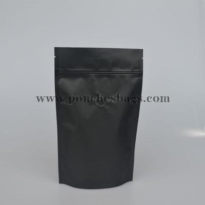 stand up ziplock pouch with Black printing