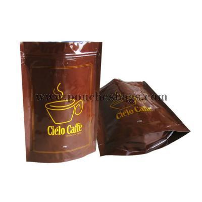 500g stand up flat bottom pouch with pocket zipper for coffee