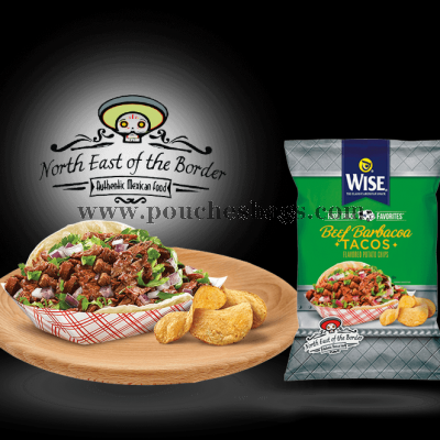 Laminated custom printing puffs food popcorn potato chips packaging bag