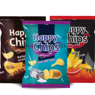 Wholesale Custom Printing Plastic Potato Chips Packaging Material For Snack Food Packaging Bag