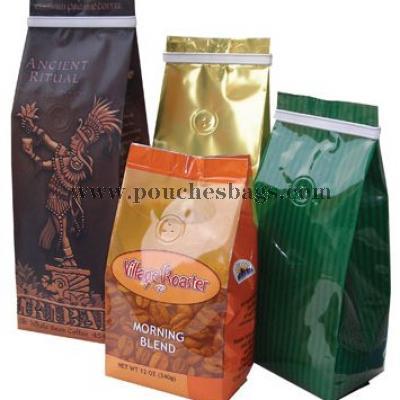 coffee ground bags with zipper and valve custom factory manufacturers