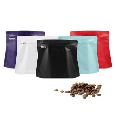  In Stock Tea coffee bag packing zip flat bottom pouch packaging diamond shape coffee bag